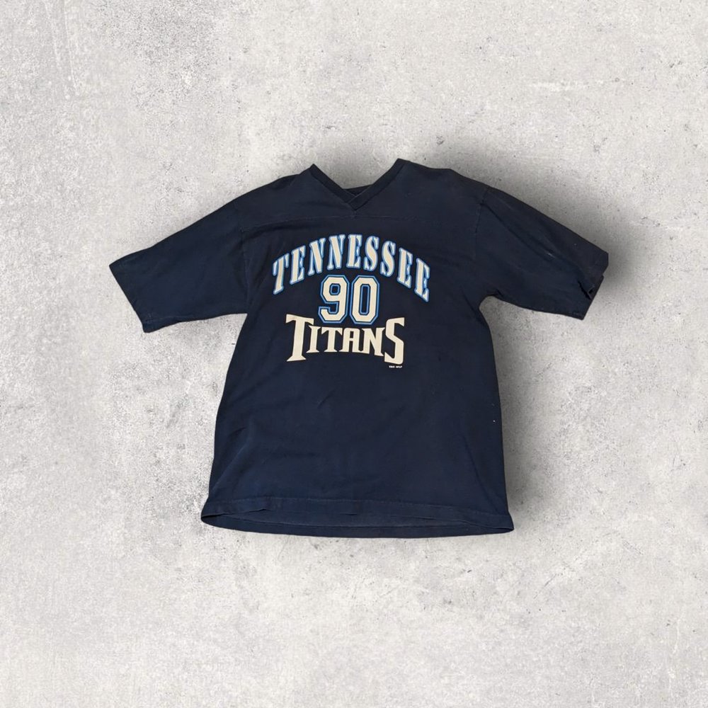 Jevon Kearse Men's T-shirt Vintage Y2K V-Neck Tennessee Titans #90 Size XL
